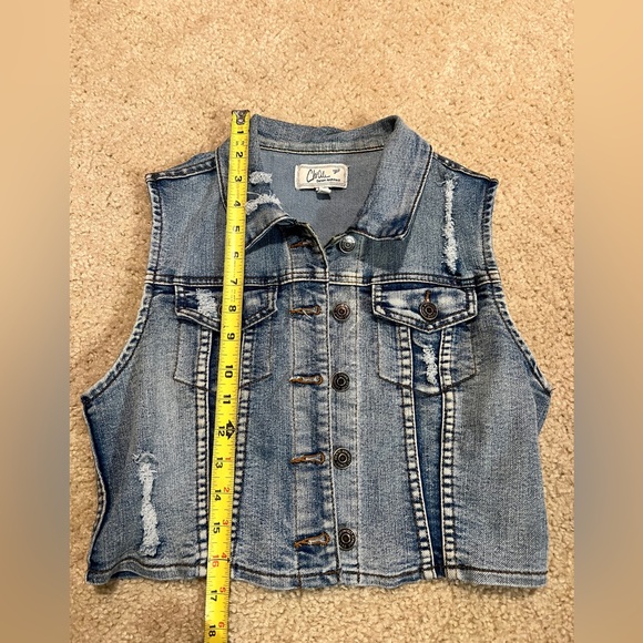 Mini jean vest size M (juniors) - Picture 6 of 8
